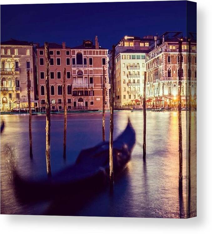  Canvas Print featuring the photograph Venice, Italy.
long Exposure by Magda Nowacka