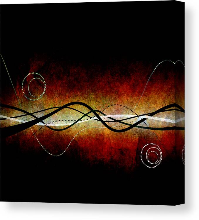  Canvas Print featuring the mixed media Vibe 1 by Angelina Tamez