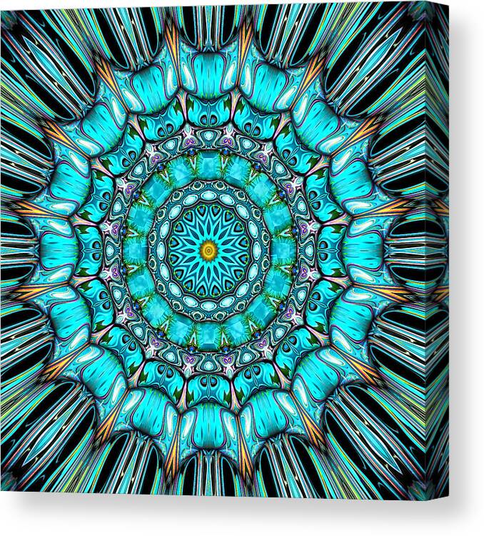 Kaleidoscope Canvas Print featuring the digital art Victoria by Wendy J St Christopher
