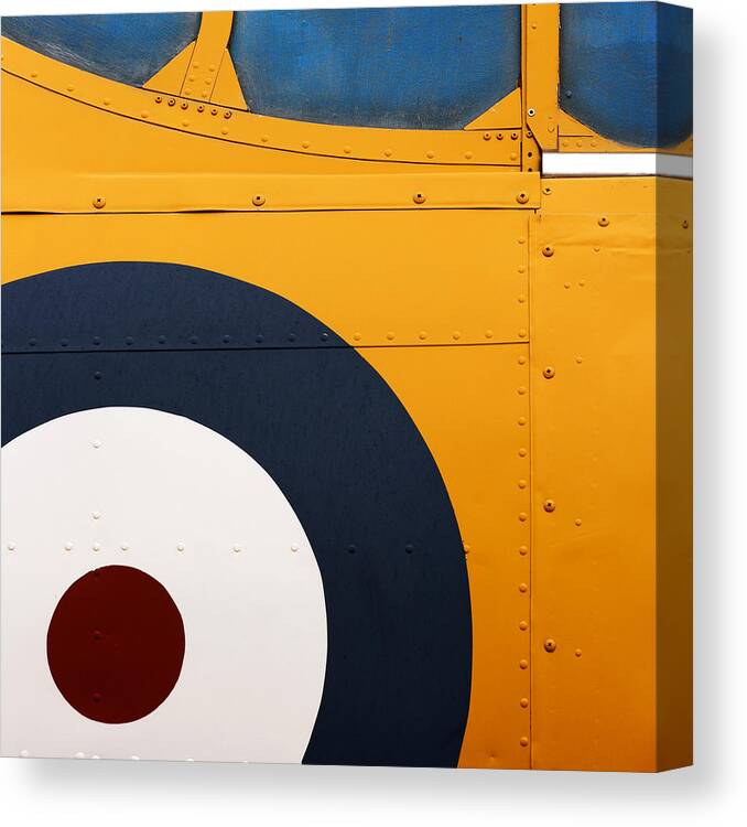 Design Canvas Print featuring the photograph Vintage Airplane Abstract Design by Carol Leigh