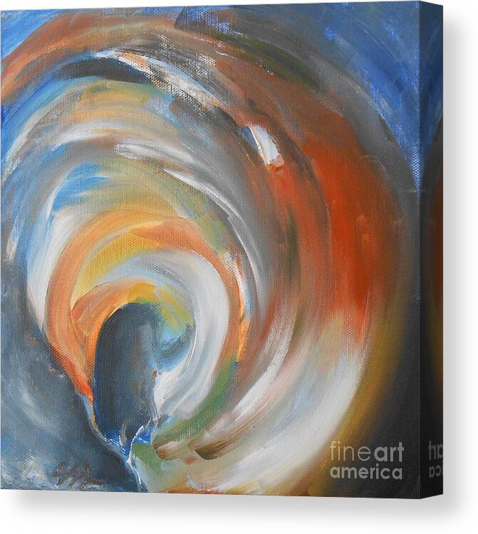 Abstract Canvas Print featuring the painting Vortex by Jane See