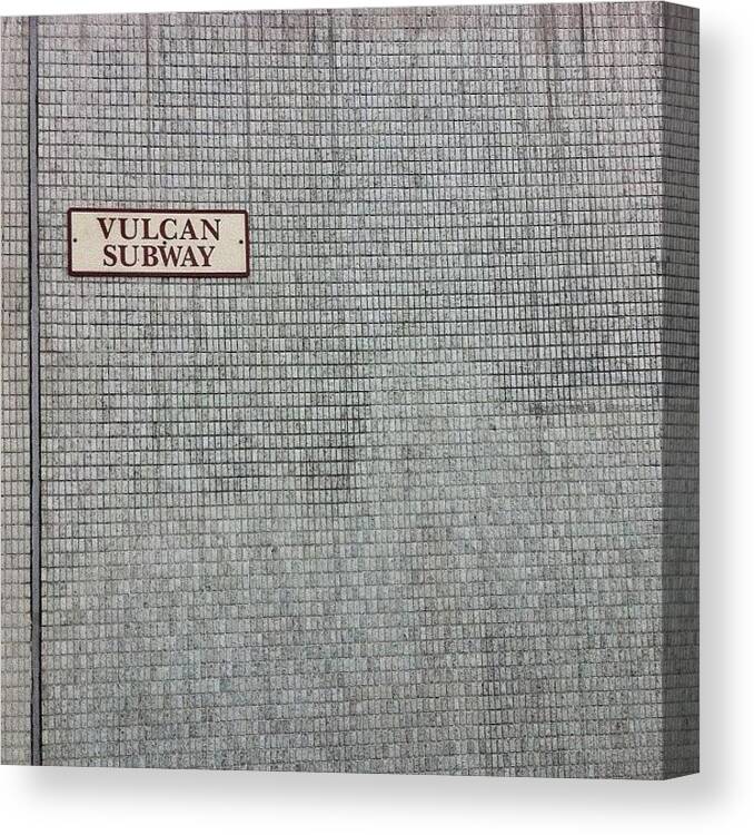 Vulcan Canvas Print featuring the photograph #vulcan #street by Adam Slater