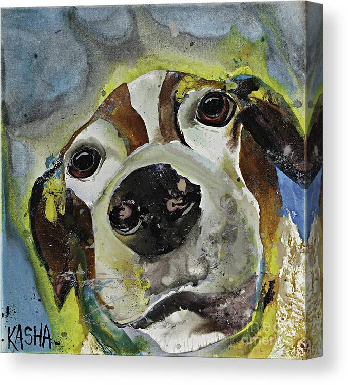 Animal Canvas Print featuring the painting Walk by Kasha Ritter