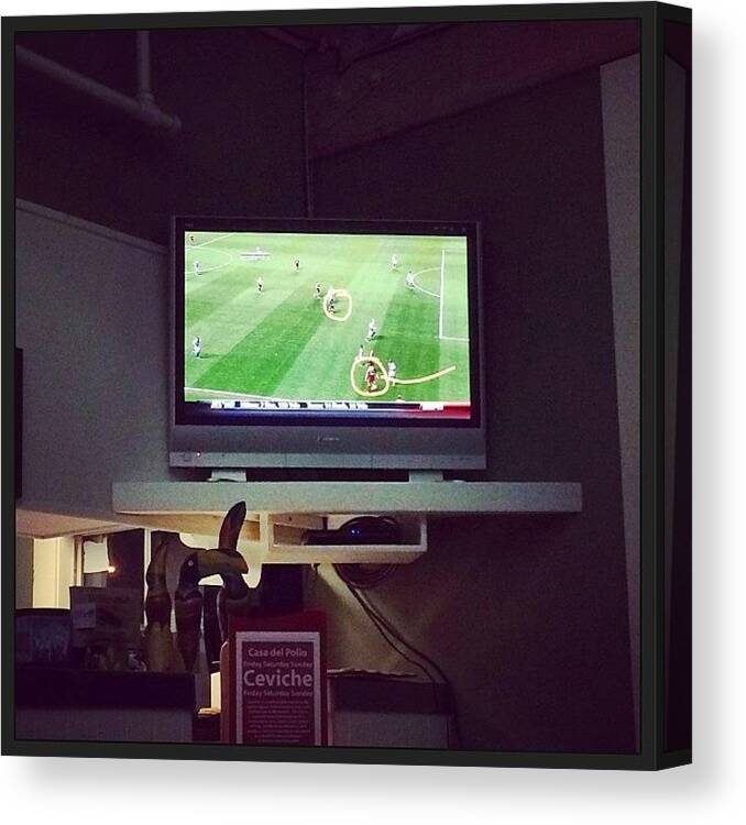 Latin Canvas Print featuring the photograph Watching The #timbers In #casadelpollo by Nat Lawrence
