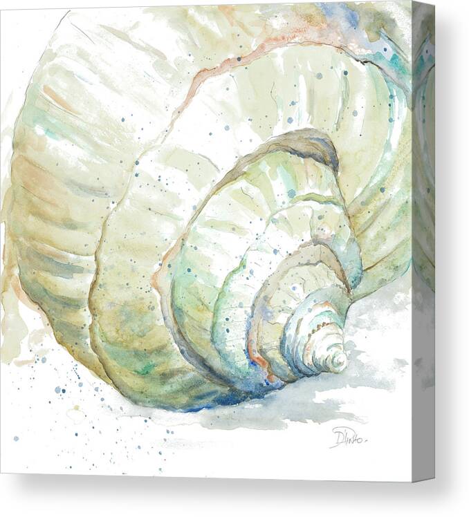 Water Canvas Print featuring the painting Water Conch by Patricia Pinto