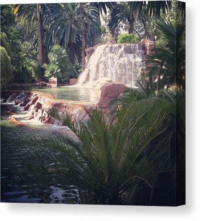 Waterfall Canvas Print featuring the photograph #waterfall #mirage by Robyn Spittle