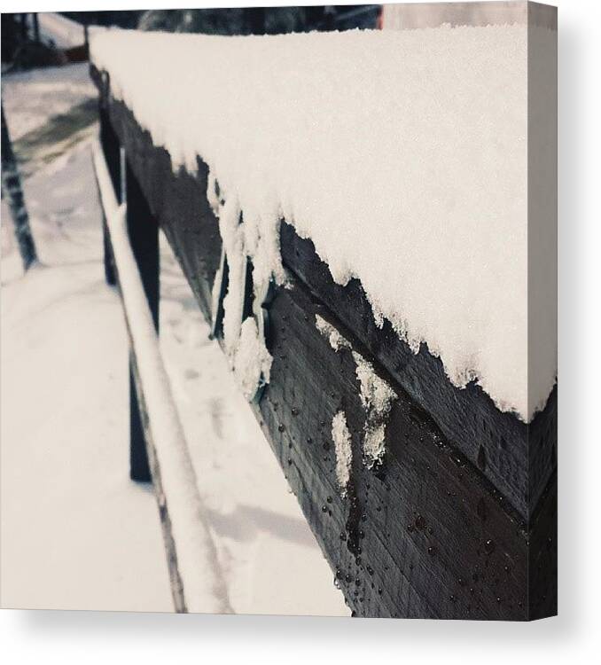 Snowduringspring Canvas Print featuring the photograph Well Would You Like At by Andres Correa