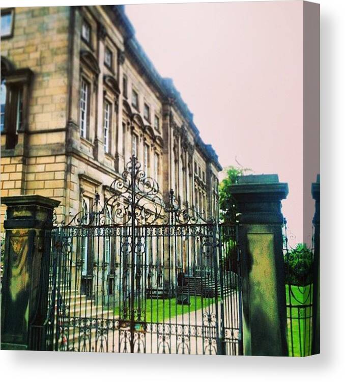Dateday Canvas Print featuring the photograph Wentworth Castle With @xoxxmelly by Nick Cooper