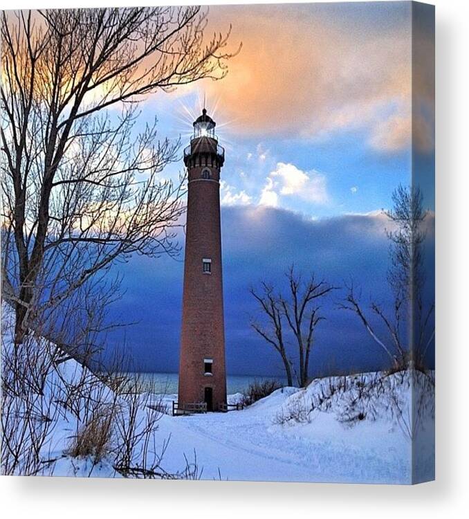  Canvas Print featuring the photograph West Michigan🇺🇸 by Kathy Markovich