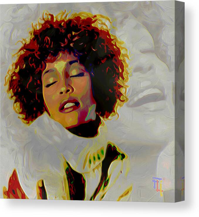 Whitney Houston Canvas Print Canvas Art By Fli Art