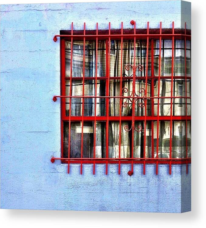 Jj_indetail Canvas Print featuring the photograph Window With Reflection by Julie Gebhardt