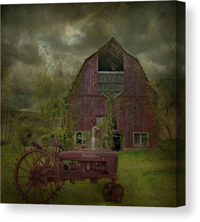 Wisconsin Canvas Print featuring the photograph Wisconsin Barn 3 by Jeff Burgess