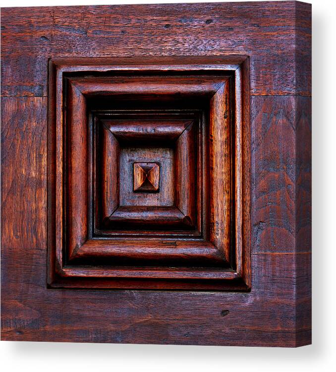 Santa Barbara Canvas Print featuring the photograph Wood Panel by Art Block Collections