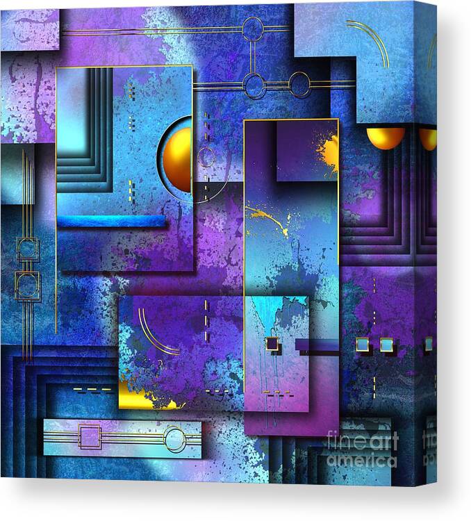 Art Canvas Print featuring the digital art XXX by Franziskus Pfleghart