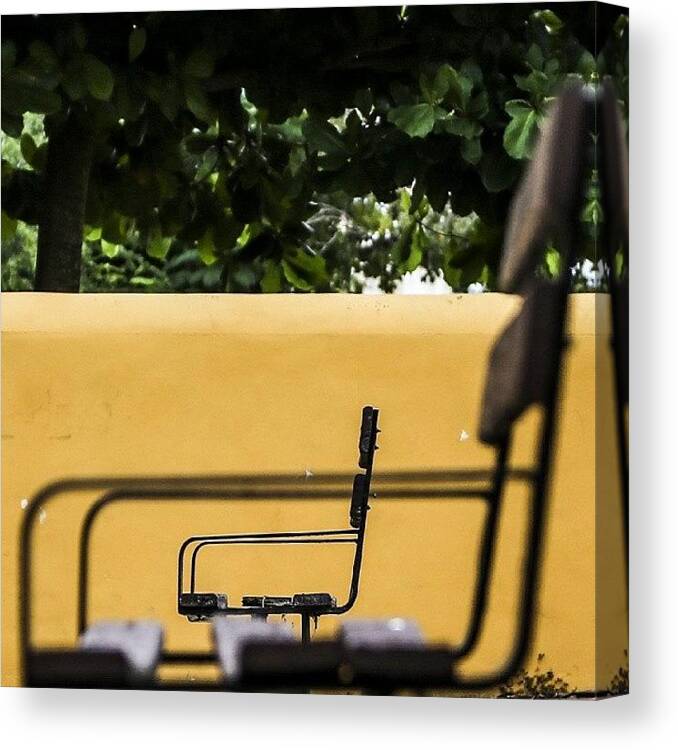 Urban Canvas Print featuring the photograph #yellow by David Cervera