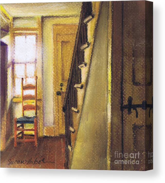 Yellow Canvas Print featuring the painting Yellow Room by Susan Herbst