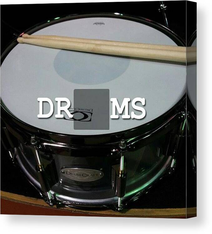 Drumming Canvas Print featuring the photograph You Know You Wanna Double Tap That by The Drum Shop