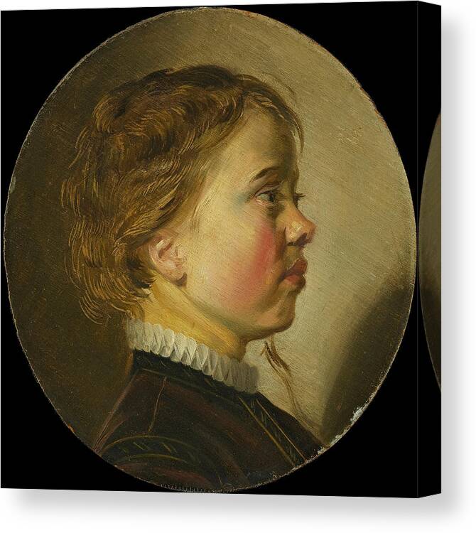 Judith Leyster Canvas Print featuring the painting Young Boy in Profile by Judith Leyster