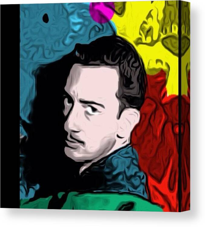 Life Canvas Print featuring the photograph #young #dali #salvadordali #painter by Dig Dug