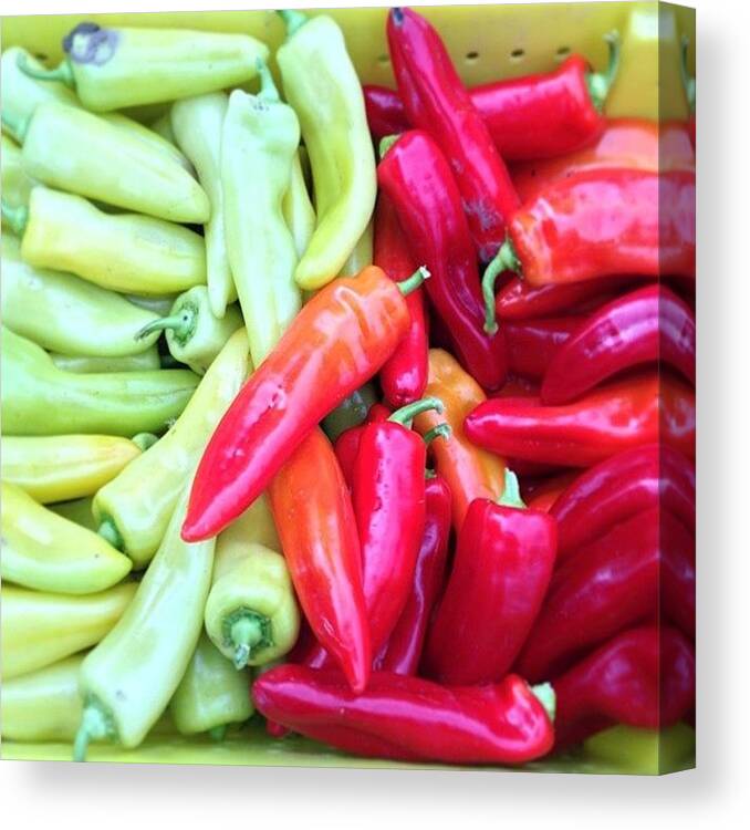  Canvas Print featuring the photograph You're Hotter Than A Peck O' Peppers! by Stone Grether