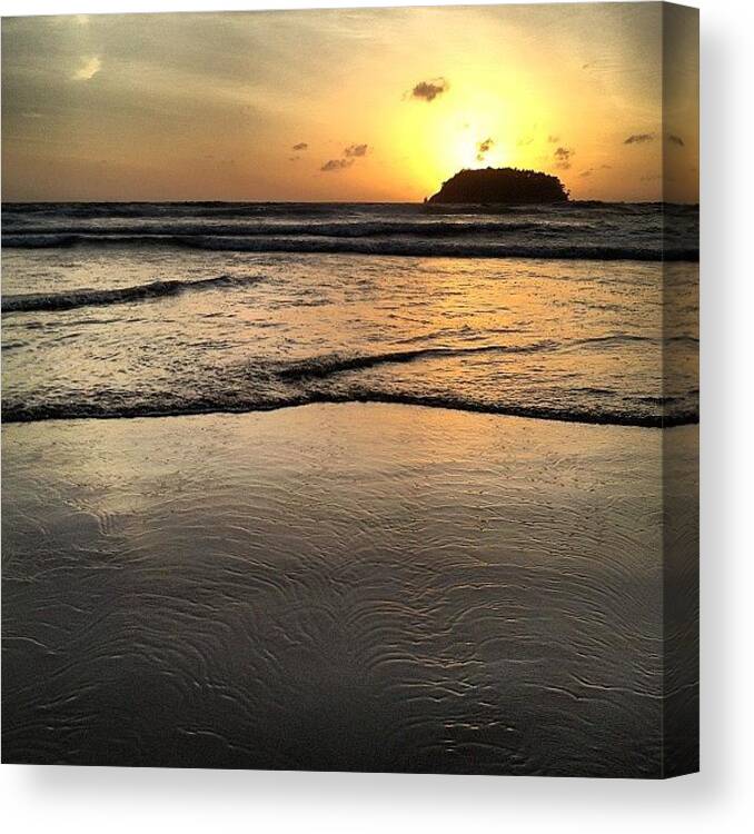 Igth Canvas Print featuring the photograph 🌅 Kata Beach Sunset 🌴 by Nancy Nancy