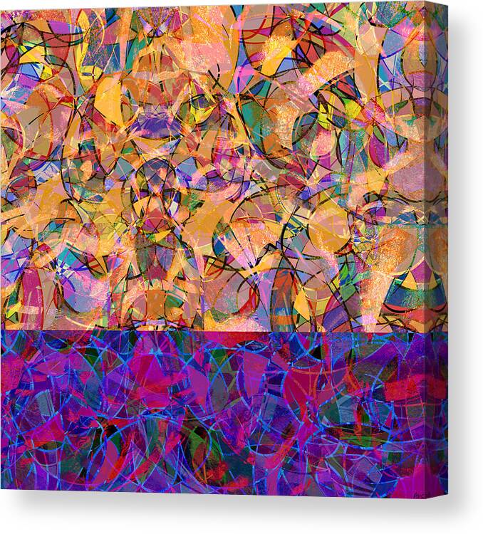 Abstract Canvas Print featuring the digital art 0672 Abstract Thought by Chowdary V Arikatla