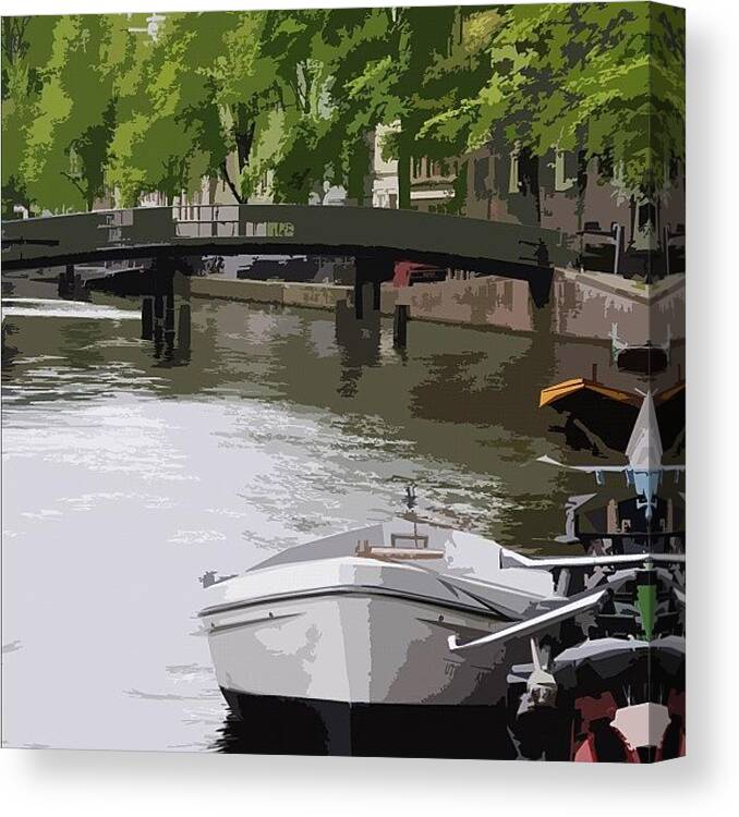 Europe Canvas Print featuring the photograph #amsterdam #netherlands #smoke #dope #1 by Brenden Mcdonough