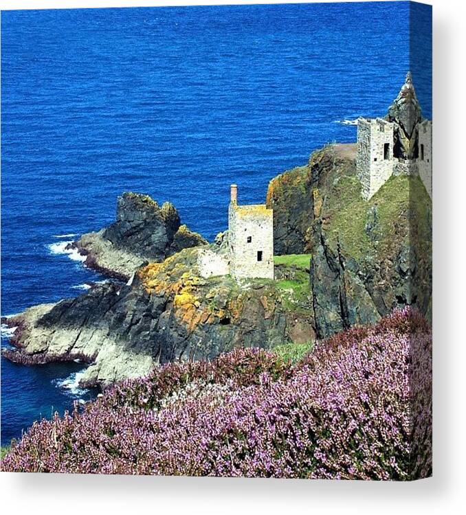 Summer Canvas Print featuring the photograph Crown Mines At Botallack - Cornwall #1 by Steve James