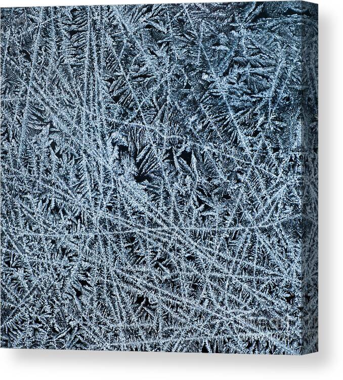 Ice Canvas Print featuring the photograph Crystals 1 #1 by Sabine Jacobs