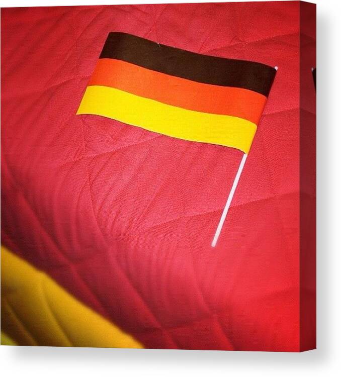 Germany Canvas Print featuring the photograph German flag and colors #1 by Matthias Hauser