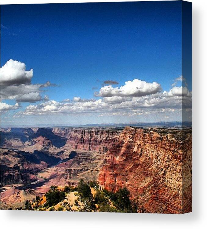  Canvas Print featuring the photograph Grand Canyon #1 by Luisa Azzolini