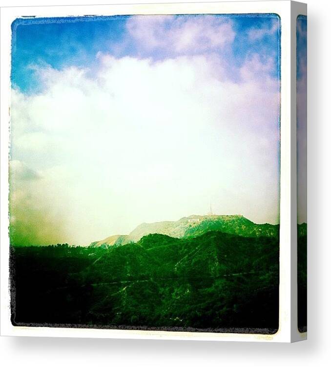 Instagram Canvas Print featuring the photograph Hollywood #1 by Torgeir Ensrud