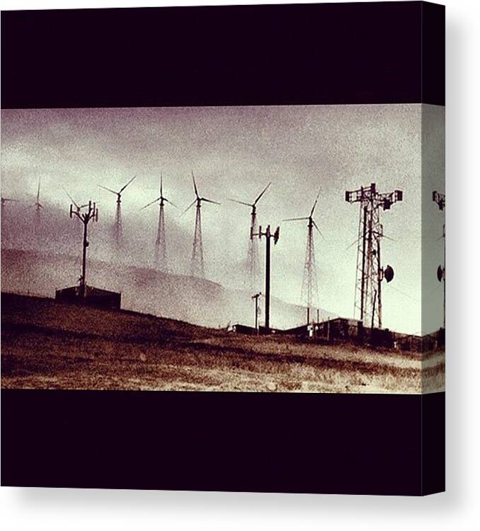 Windmills Canvas Print featuring the photograph Instagram Photo #1 by Chandra Parris