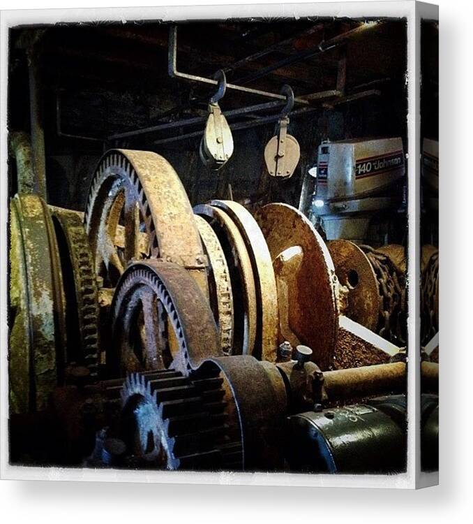 Teamrebel Canvas Print featuring the photograph Lightship Engine #1 by Natasha Marco