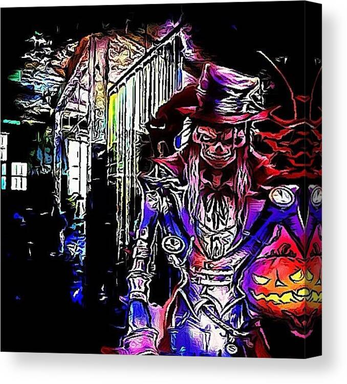 Dark_rev Canvas Print featuring the photograph My Edit For “a Nightmare On Ig #1 by Cecilie Lund