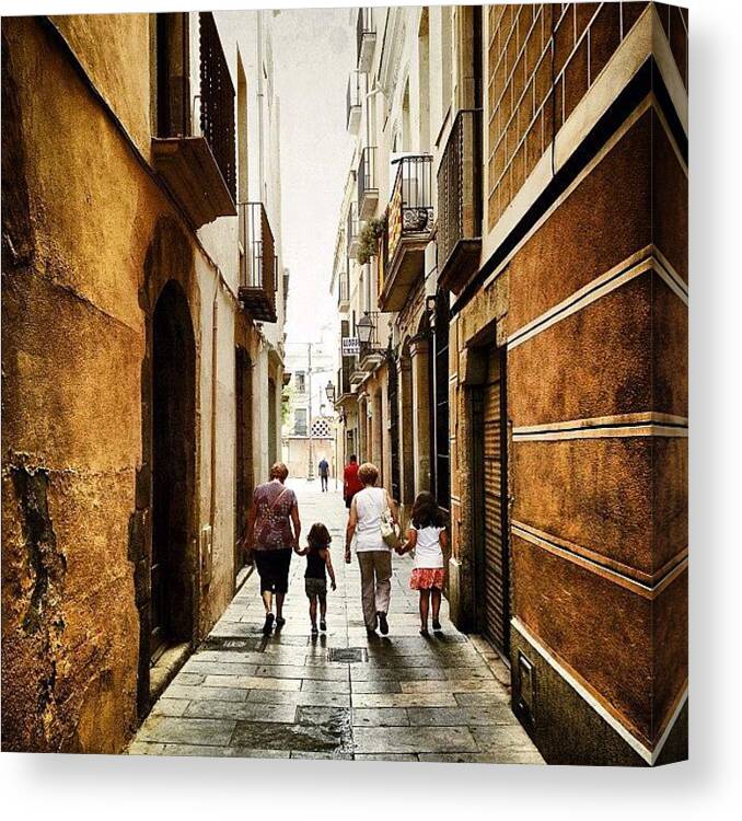 Europe Canvas Print featuring the photograph Narrow Street #1 by Jordi Codina