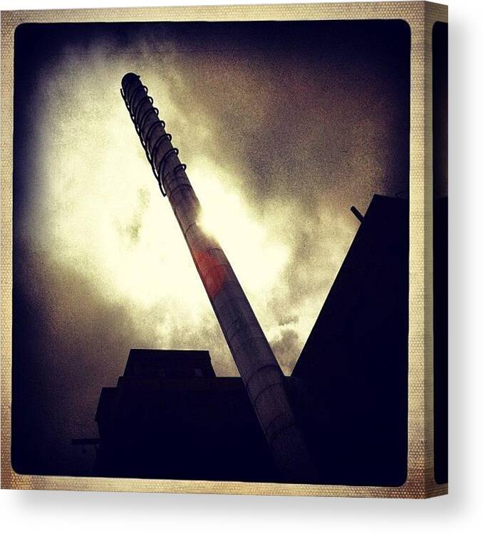 Industrial Canvas Print featuring the photograph #onlyiphone #makebeautiful #iphoneonly #1 by Nicolas Marois