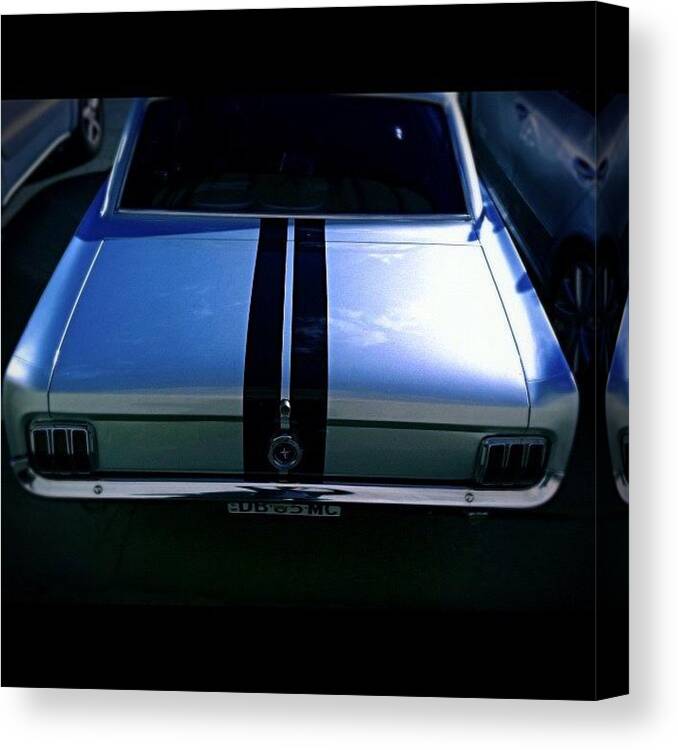 Americanmuscle Canvas Print featuring the photograph Pony Car. #vintage #ponycar #mustang #1 by Matthew Vasilescu