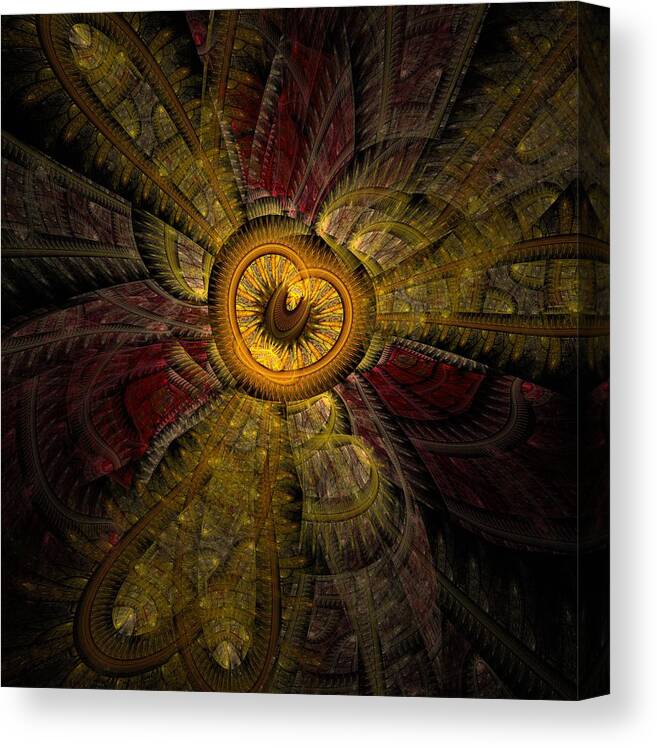 Superstition Canvas Print featuring the digital art Red Sky at Night #1 by Nirvana Blues