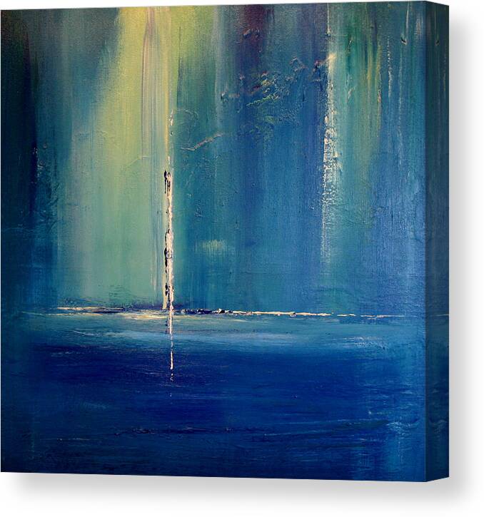 Abstract Art Canvas Print featuring the painting Searching for the Light #1 by Dolores Deal
