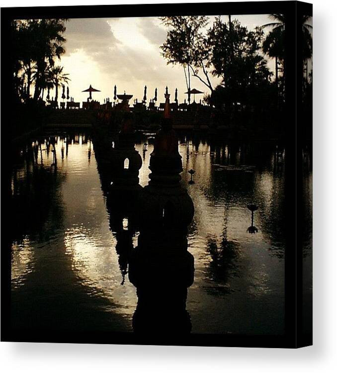 Hkellex13 Canvas Print featuring the photograph Sunset #1 by Lorelle Phoenix