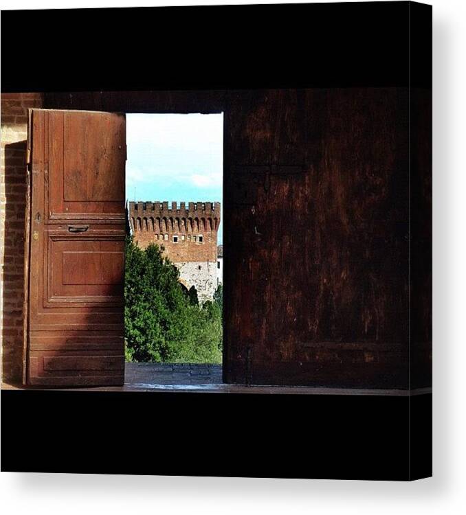 Buildinlovers Canvas Print featuring the photograph #umbria #medieval #architecture #1 by Luca Sabatini 