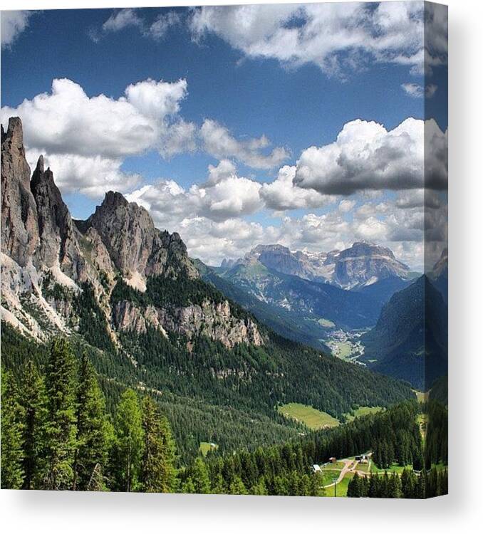 Mountains Canvas Print featuring the photograph Dolomites #13 by Luisa Azzolini