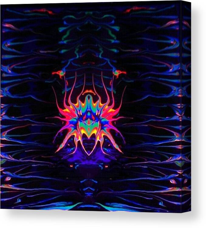 Acidvision Canvas Print featuring the photograph #soulfullyabstracted #420 #psychedelic #18 by Dustin Morris