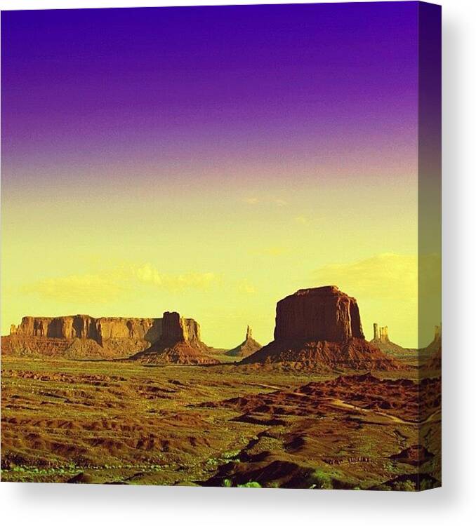 Igutah Canvas Print featuring the photograph Monument Valley #19 by Luisa Azzolini