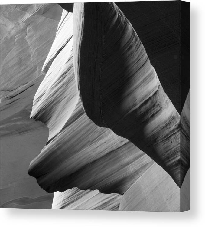 Abstract Canvas Print featuring the photograph Antelope Canyon Sandstone Abstract #2 by Mike Irwin
