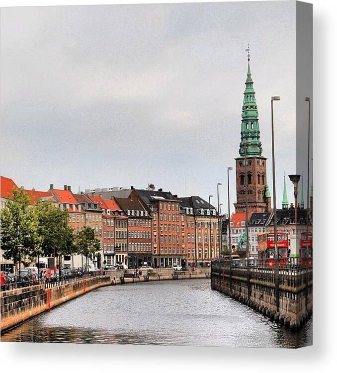  Canvas Print featuring the photograph Copenhagen #2 by Luisa Azzolini