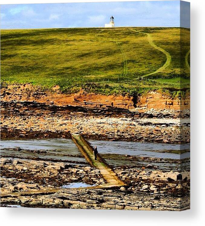 Orkney Canvas Print featuring the photograph #orkney's #landscape #2 by Luisa Azzolini