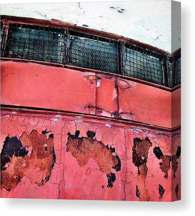 Mobilephotography Canvas Print featuring the photograph Rust #2 by Natasha Marco