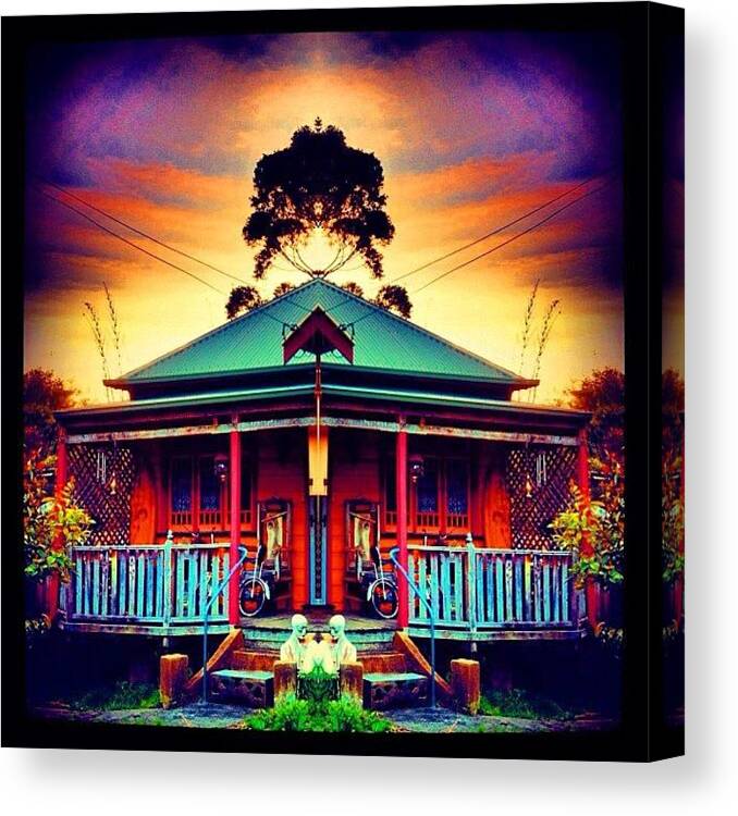Beautiful Canvas Print featuring the photograph #tagstagram .com #abstract #symmetry #259 by Dan Coyne